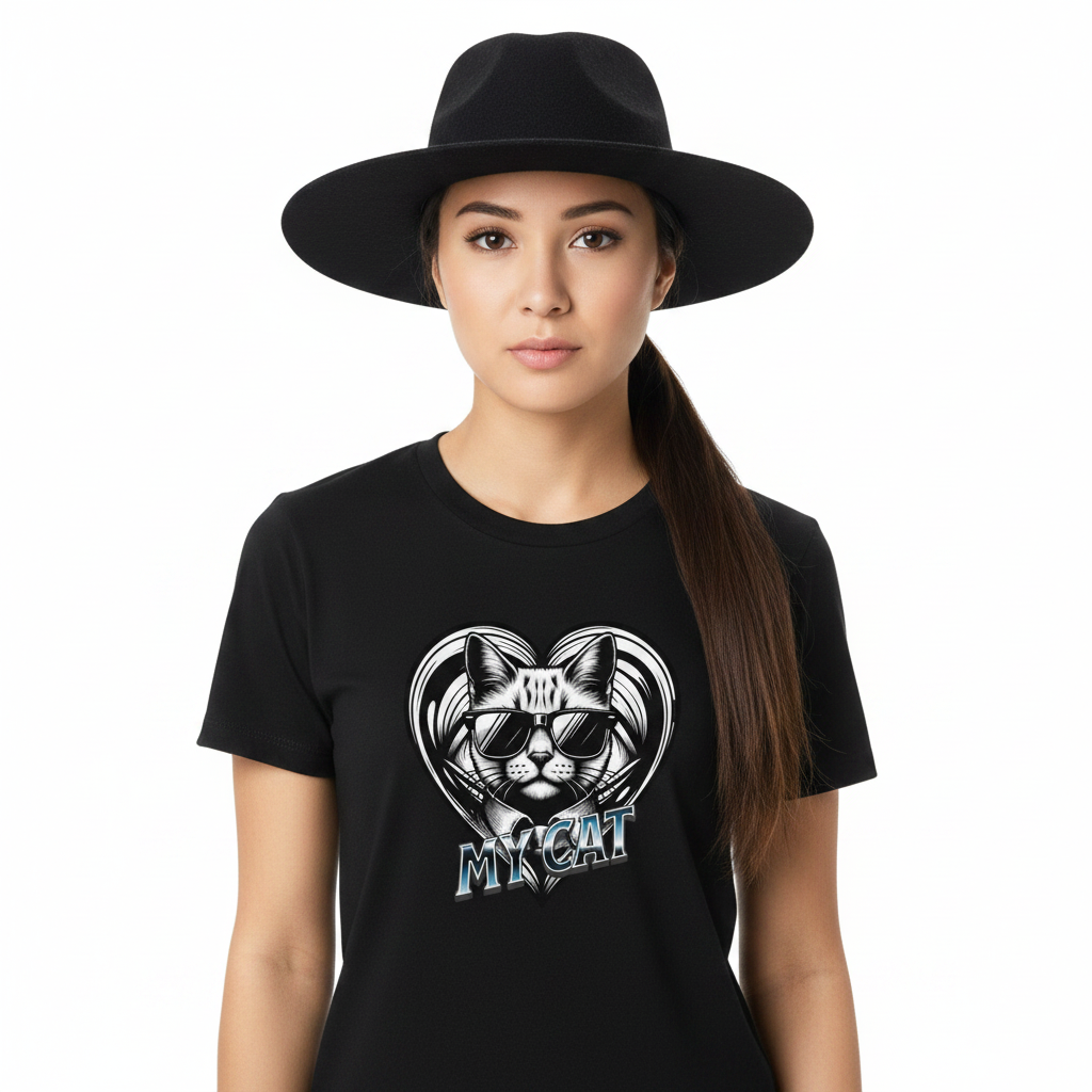 Premium Organic Shirt Women/ CatLove