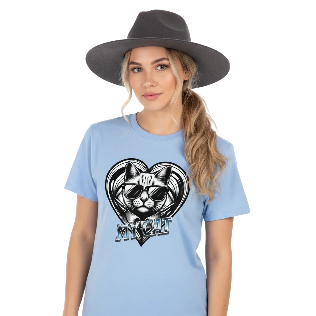 Premium Organic Shirt Women/ CatLove