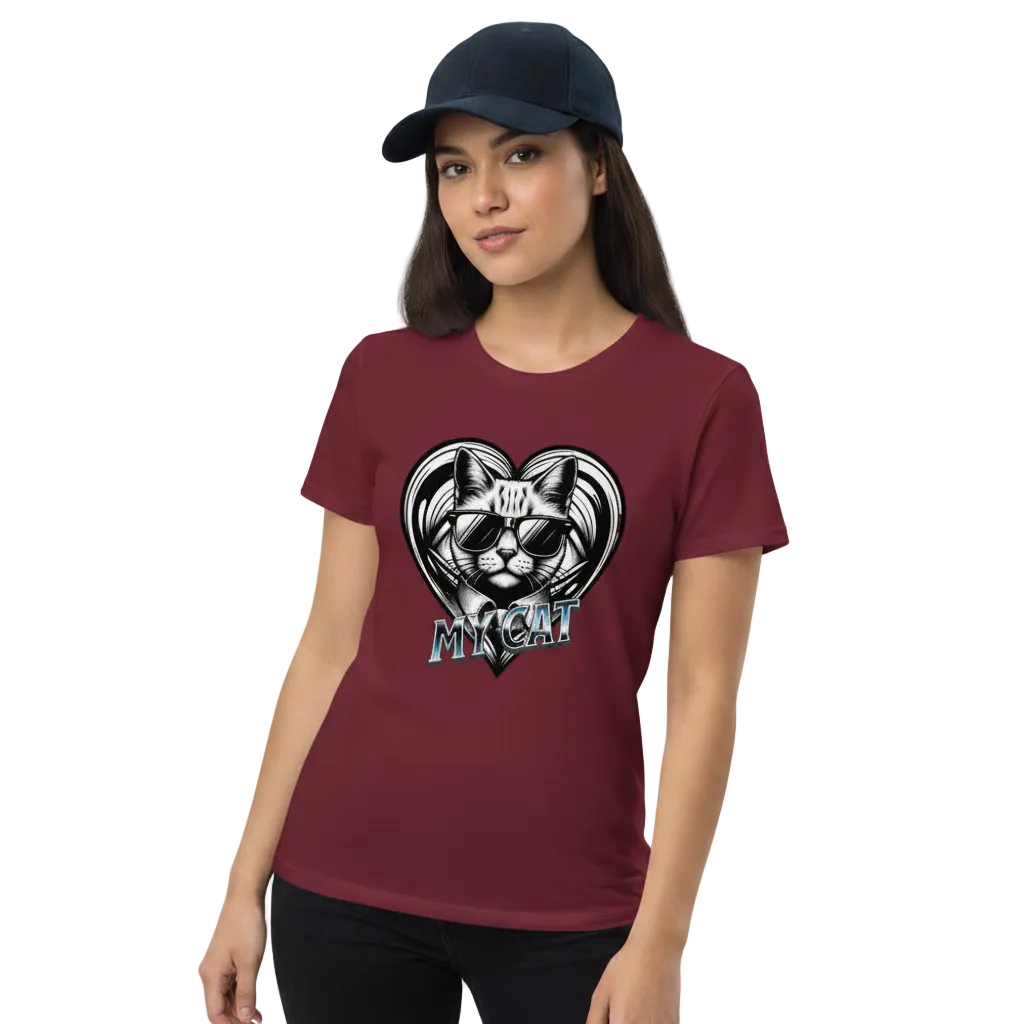 Premium Organic Shirt Women/ CatLove