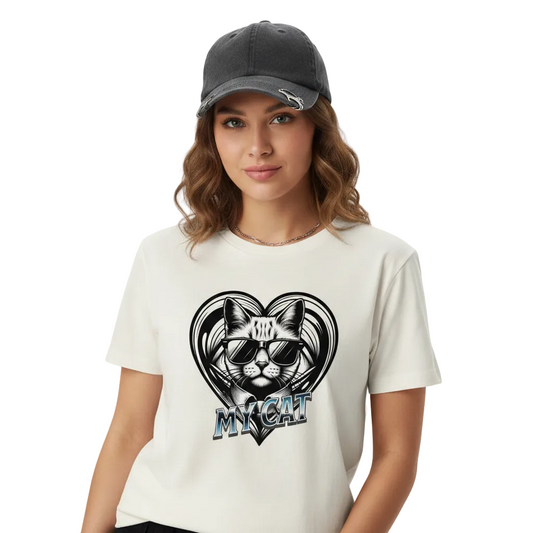 Premium Organic Shirt Women/ CatLove