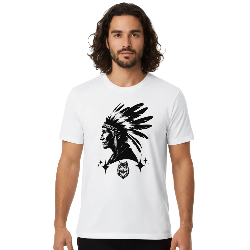 HigherBlanks Premium T-Shirt /Wolfsgeflüster & Indianerherz