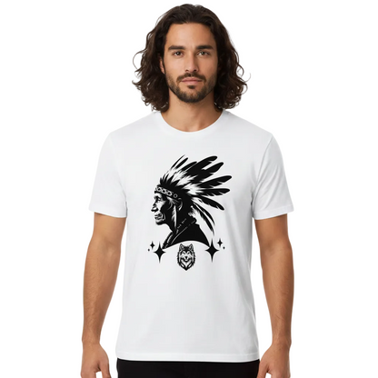 HigherBlanks Premium T-Shirt /Wolfsgeflüster & Indianerherz