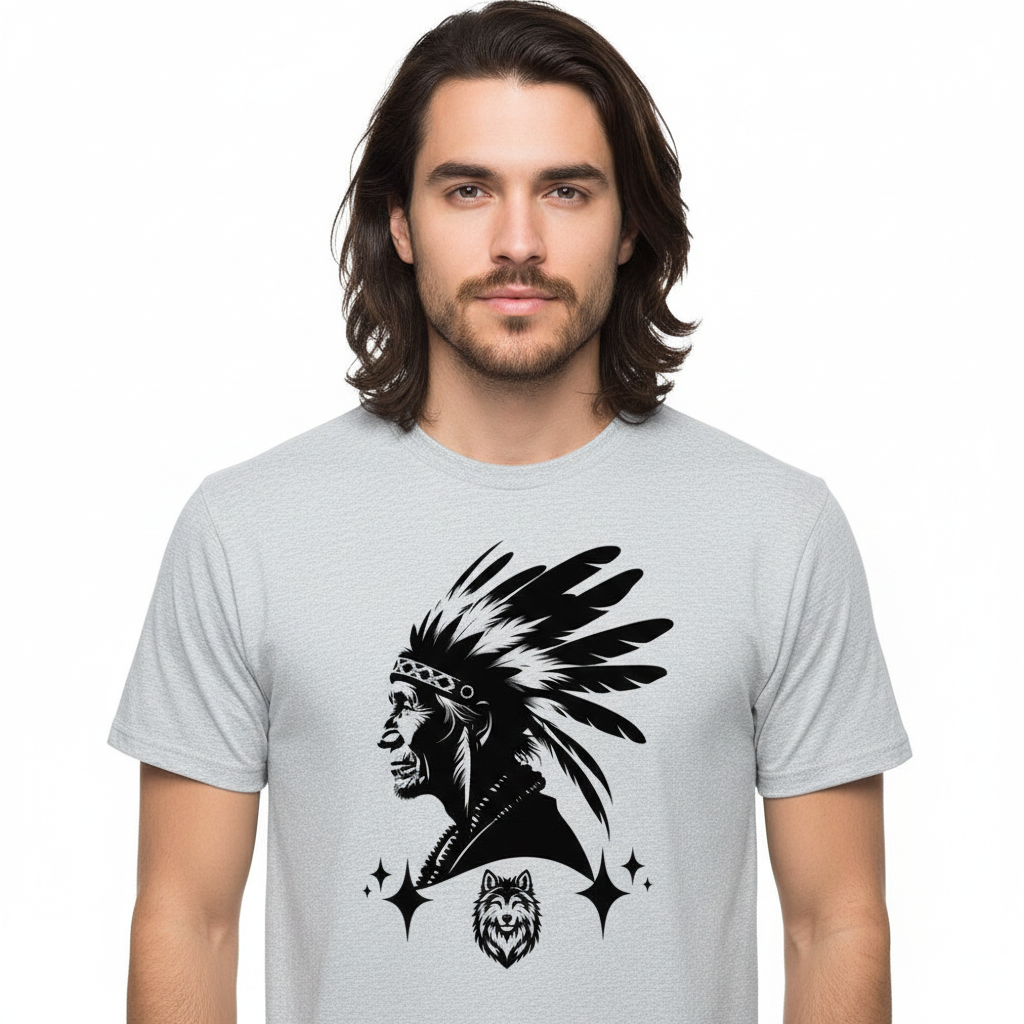 HigherBlanks Premium T-Shirt /Wolfsgeflüster & Indianerherz