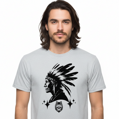 HigherBlanks Premium T-Shirt /Wolfsgeflüster & Indianerherz