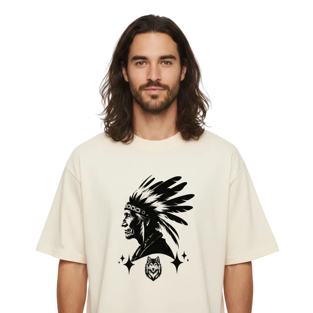 Premium Organic Oversize Blast/Wolfsgeflüster & Indianerherz