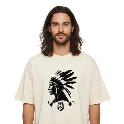Premium Organic Oversize Blast/Wolfsgeflüster & Indianerherz