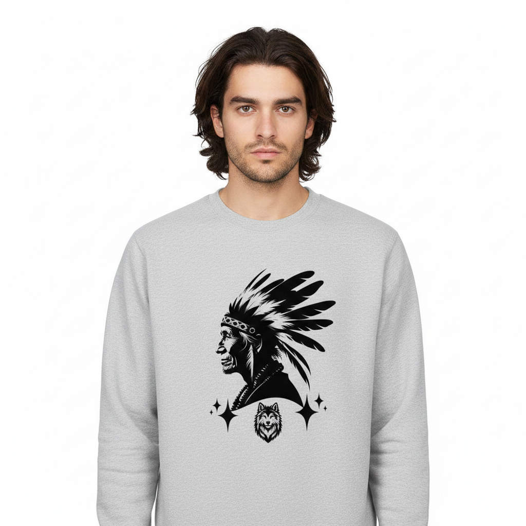 Classic Sweatshirt/Wolfsgeflüster & Indianerherz