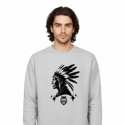Classic Sweatshirt/Wolfsgeflüster & Indianerherz