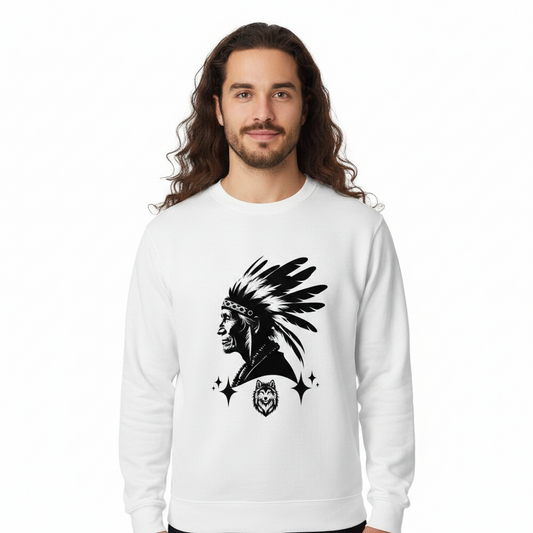 Classic Sweatshirt/Wolfsgeflüster & Indianerherz