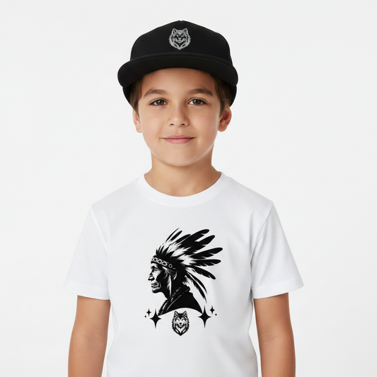 Premium Organic Shirt Kids/Wolfsgeflüster & Indianerherz