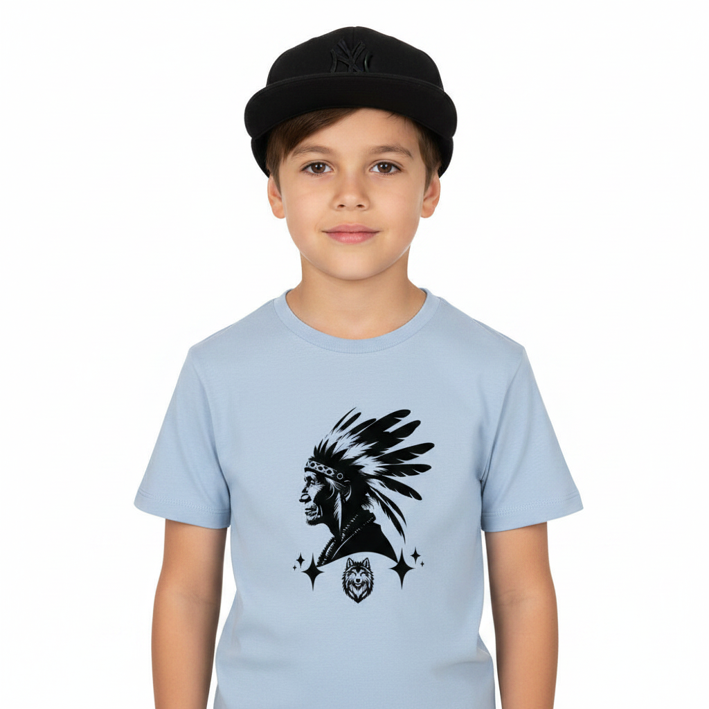 Premium Organic Shirt Kids/Wolfsgeflüster & Indianerherz