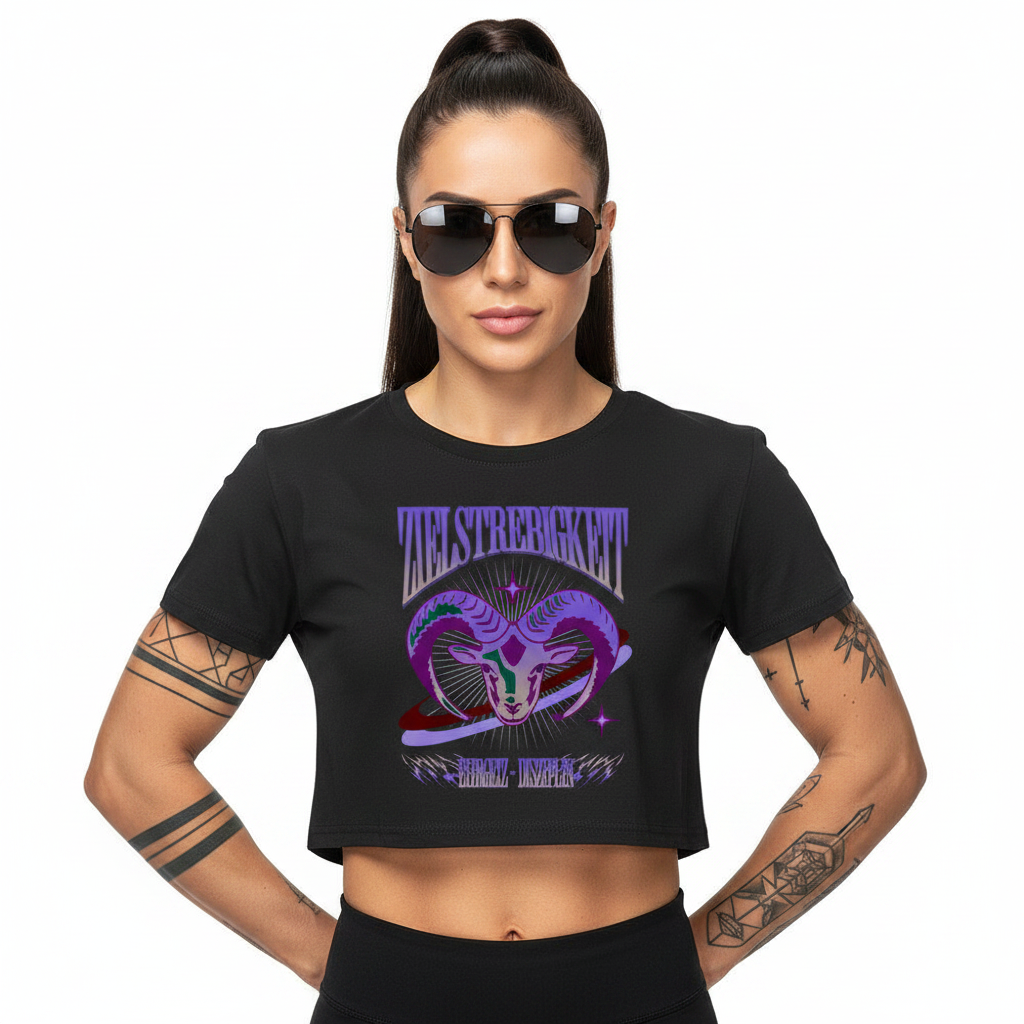 Ladies Cropped Tee / Sternzeichen Steinbock