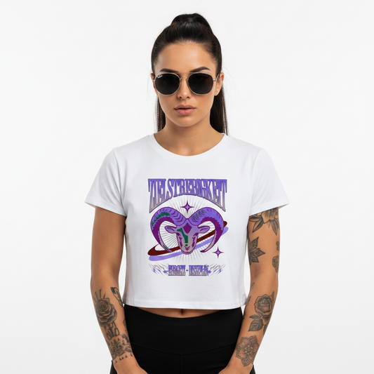 Ladies Cropped Tee / Sternzeichen Steinbock
