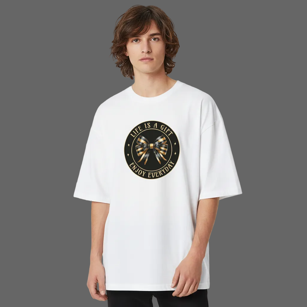 Premium Organic Oversize Blast / LIFE IS A GIFT