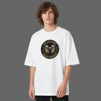 Premium Organic Oversize Blast / LIFE IS A GIFT