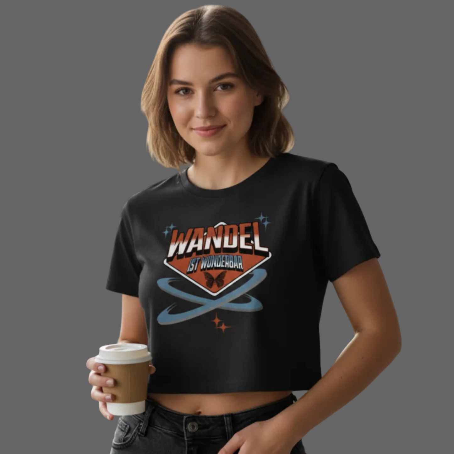 Ladies Cropped Tee/ WandelWunderbar