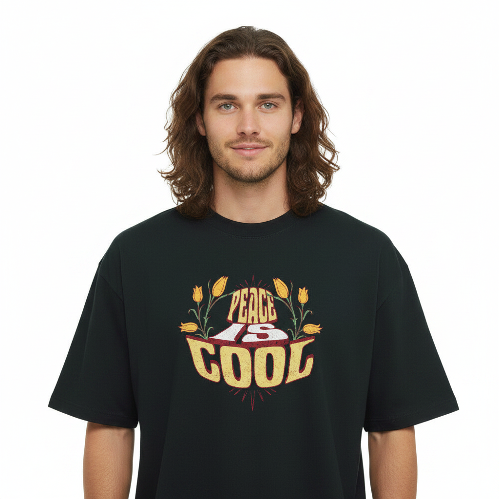 Premium Organic Oversize Blast / PEACE is COOL