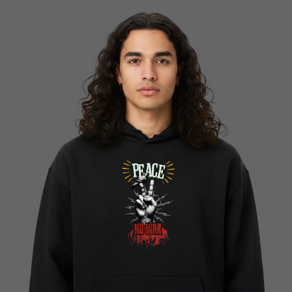 VACANCY Oversized Hoodie / PEACE no WAR