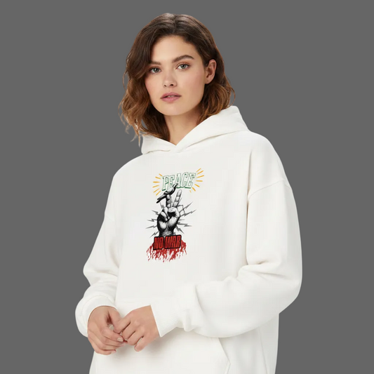VACANCY Oversized Hoodie / PEACE no WAR