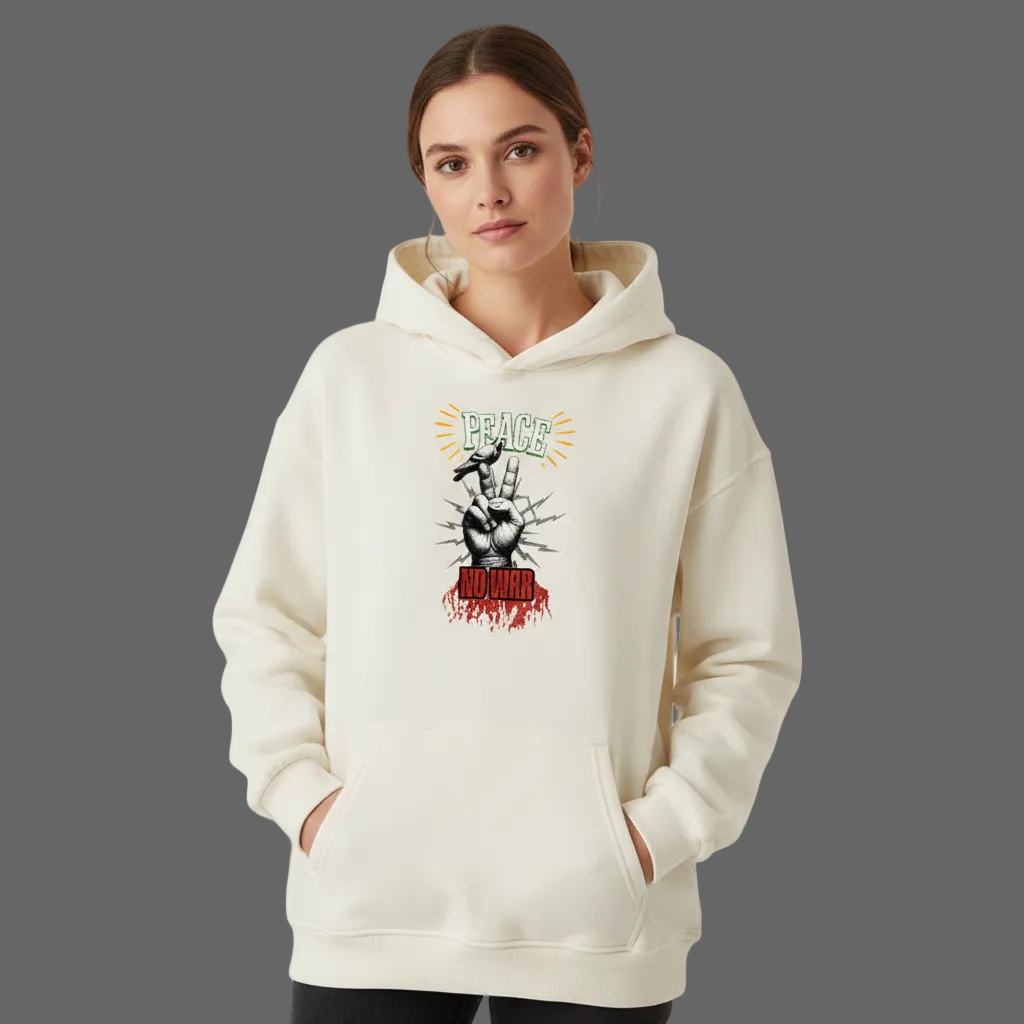 VACANCY Oversized Hoodie / PEACE no WAR