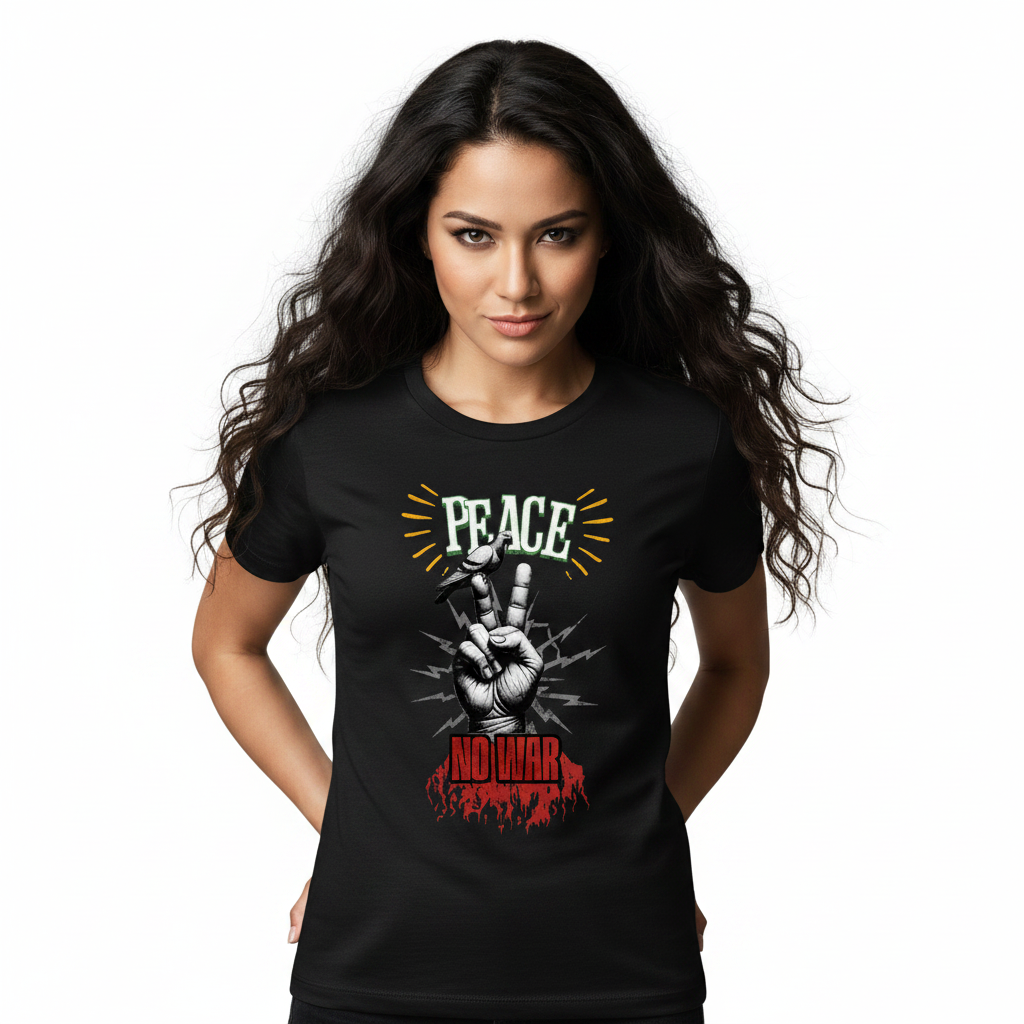 Premium Organic Shirt Women / PEACE no WAR