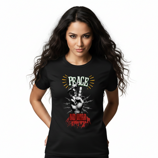 Premium Organic Shirt Women / PEACE no WAR