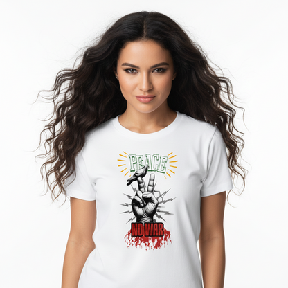 Premium Organic Shirt Women / PEACE no WAR