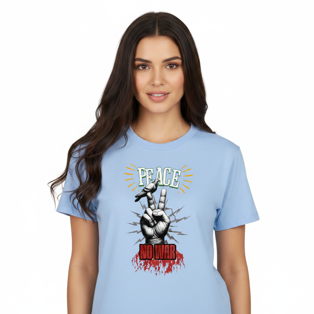 Premium Organic Shirt Women / PEACE no WAR