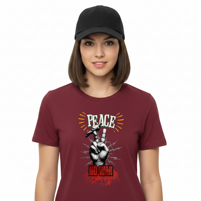 Premium Organic Shirt Women / PEACE no WAR