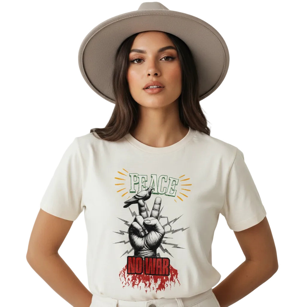 Premium Organic Shirt Women / PEACE no WAR