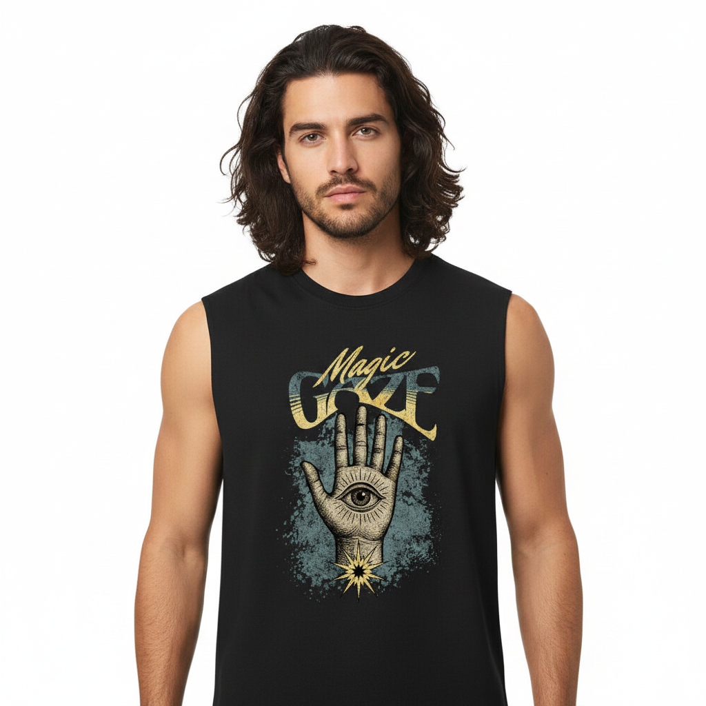 Sleeveless Oversized Tee / Magic Gaze