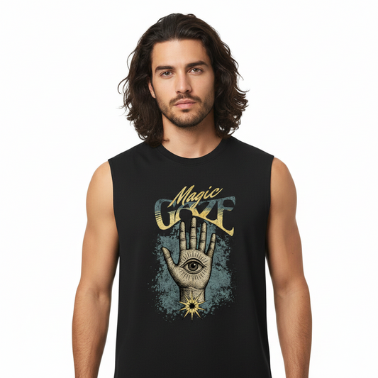 Sleeveless Oversized Tee / Magic Gaze