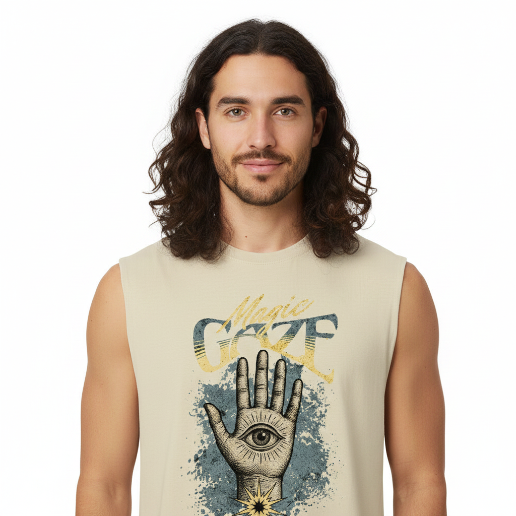 Sleeveless Oversized Tee / Magic Gaze