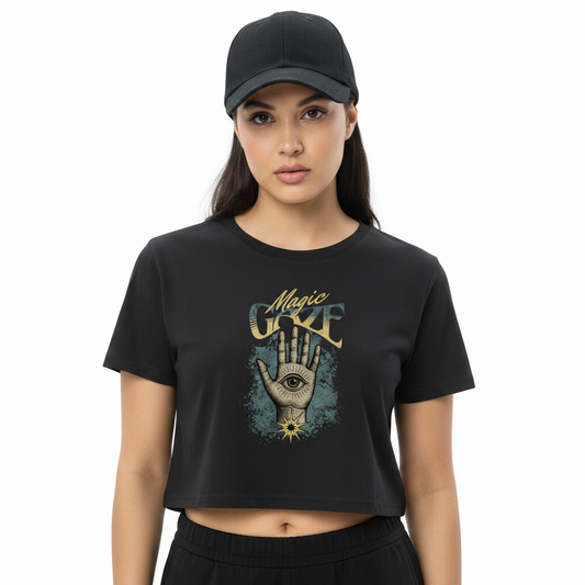 Ladies Cropped Tee / Magic Gaze