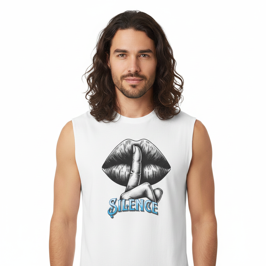 Sleeveless Oversized Tee /SILENCE