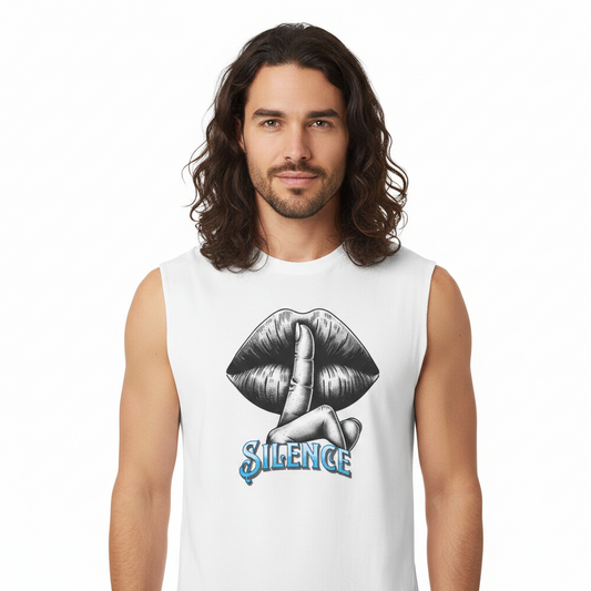 Sleeveless Oversized Tee /SILENCE