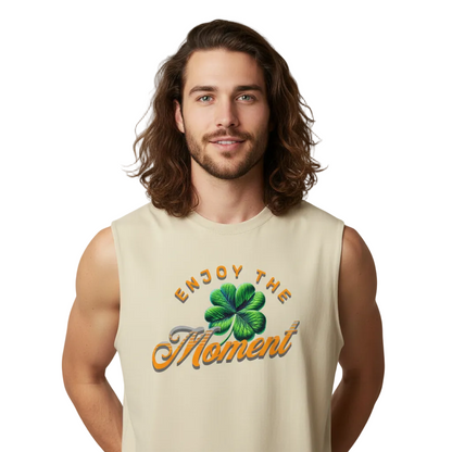 Sleeveless Oversized Tee / Enjoy the Moment