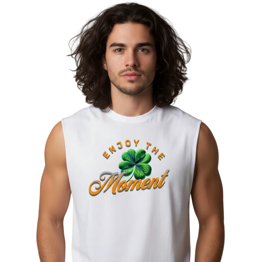 Sleeveless Oversized Tee / Enjoy the Moment