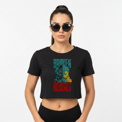 Ladies Cropped Tee / BROKEN REBUILT