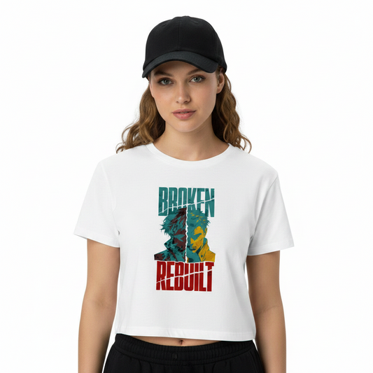 Ladies Cropped Tee / BROKEN REBUILT