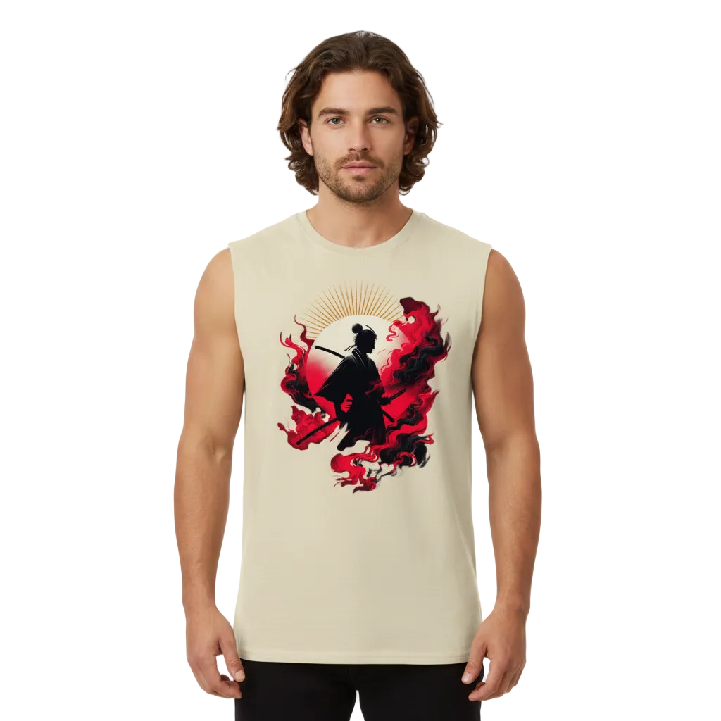 Sleeveless Oversized Tee /Samurai-Mythos