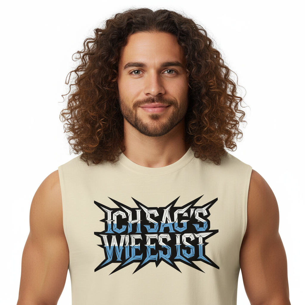 Sleeveless Oversized Tee / ICH SAG’S WIE ES IST