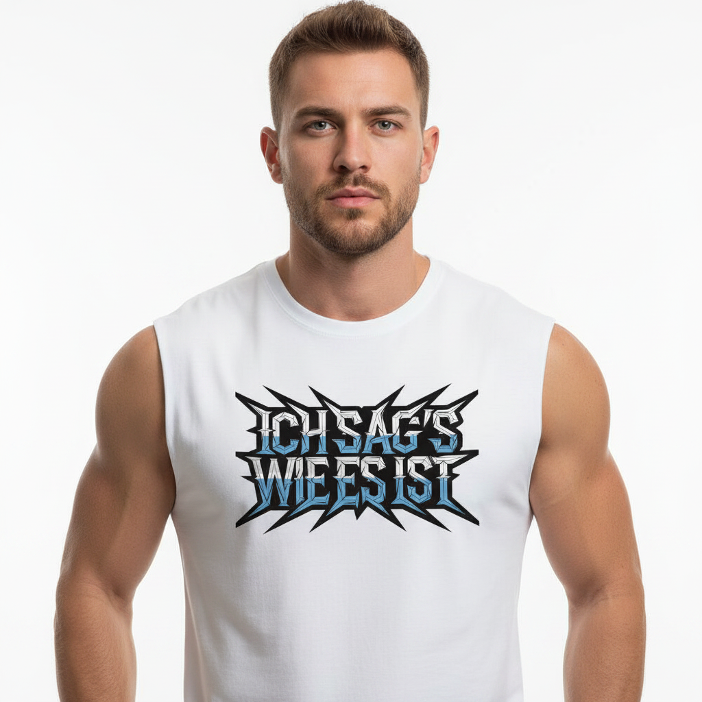 Sleeveless Oversized Tee / ICH SAG’S WIE ES IST