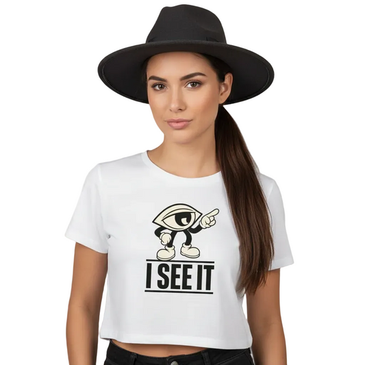 Ladies Cropped Tee / I SEE IT