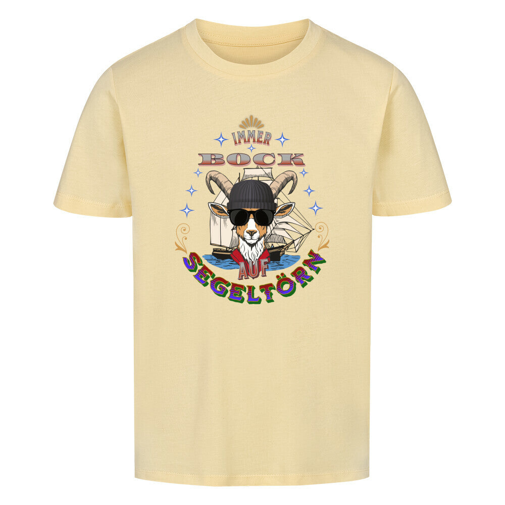 Auf SEGELTÖRN immer BOCK / Premium Organic Shirt Kids-Butter-TORIPROS