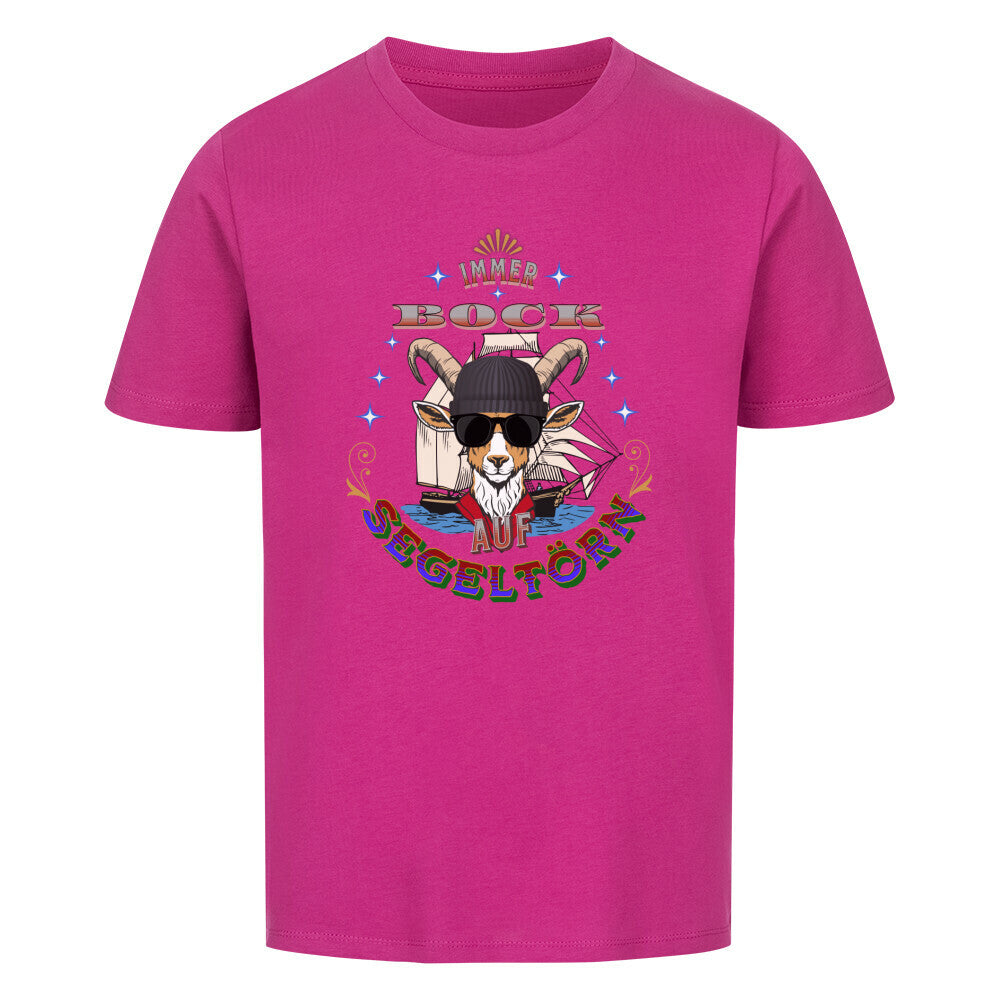 Auf SEGELTÖRN immer BOCK / Premium Organic Shirt Kids-Pink-TORIPROS