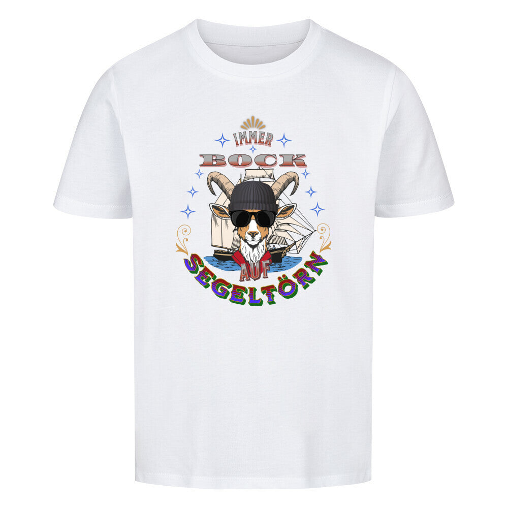 Auf SEGELTÖRN immer BOCK / Premium Organic Shirt Kids-Weiss-TORIPROS