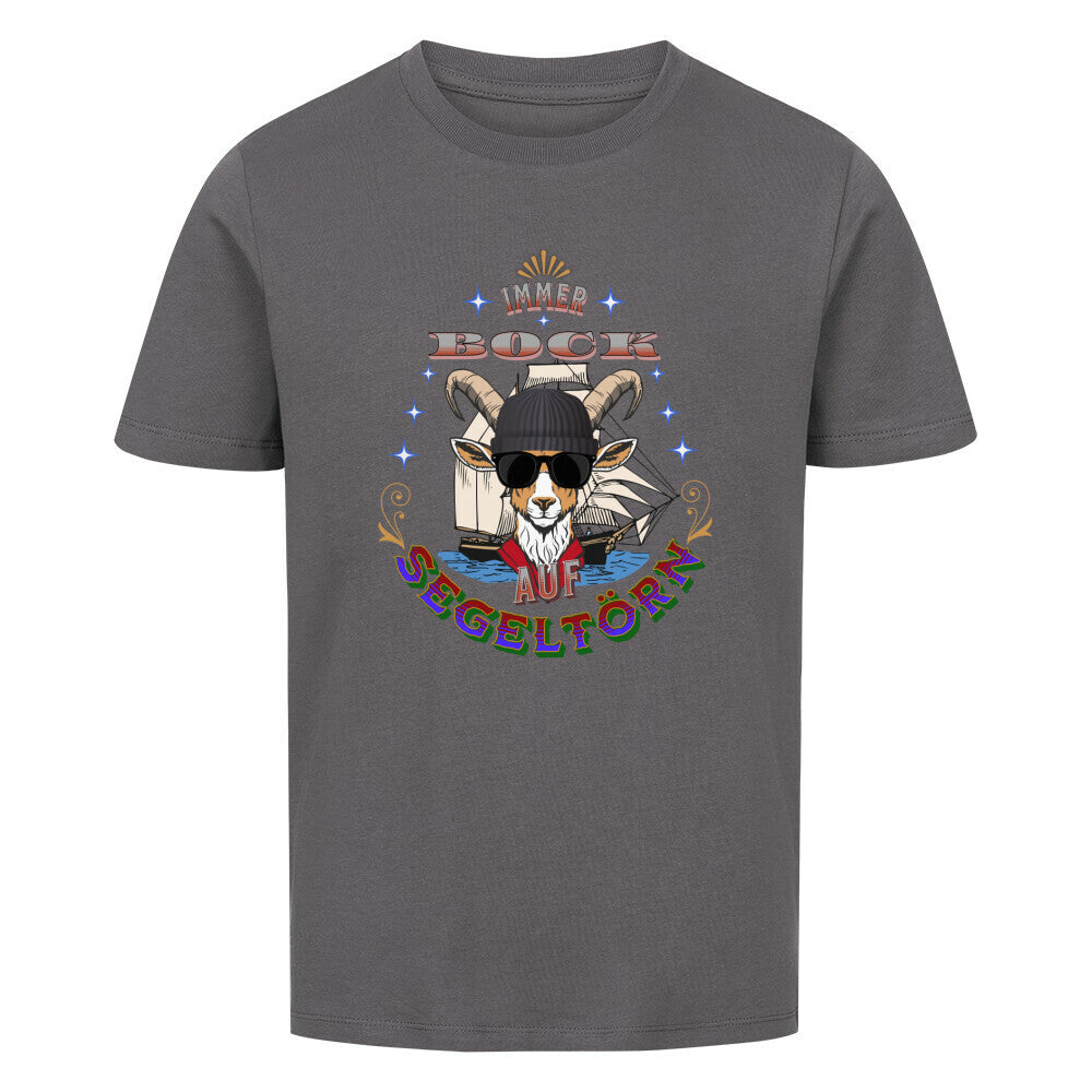 Auf SEGELTÖRN immer BOCK / Premium Organic Shirt Kids-antrazit-TORIPROS