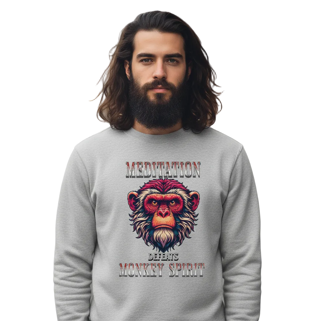 MEDITATION  defeats MONKEY SPIRIT / Classic Sweatshirt