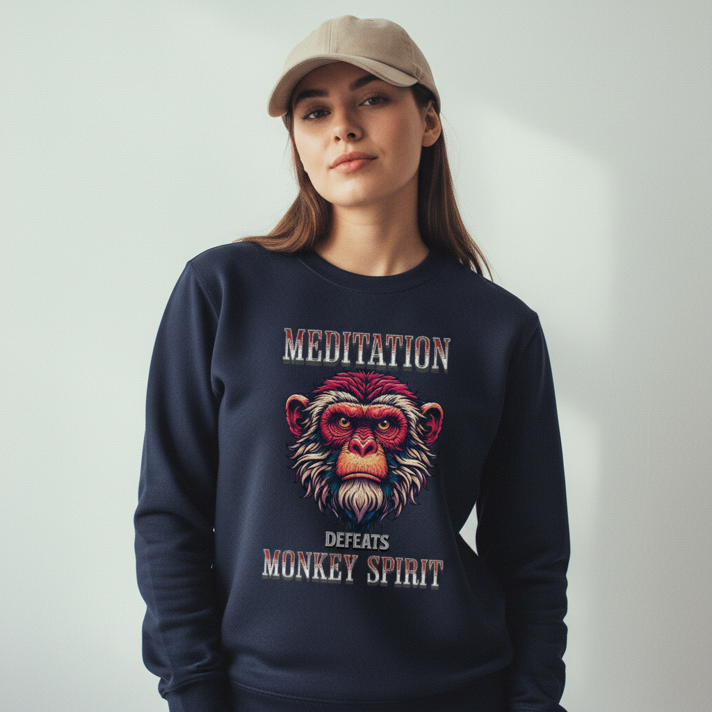 MEDITATION  defeats MONKEY SPIRIT / Classic Sweatshirt